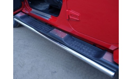 Накладки на пороги (декоративные) код JEEPWRAN5D3614-18 / JEEPWRAN3D3614-18 на Jeep Wrangler 3D/5D (3,6) (20106-2018) 